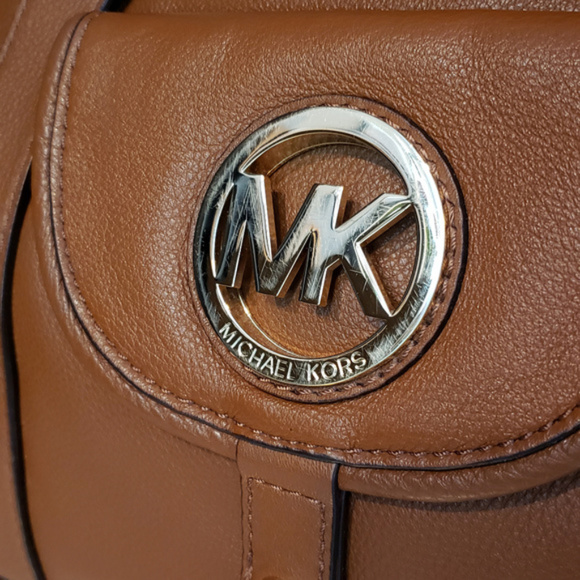 Michael Kors Brown Leather Satchel Bag - Picture 2 of 8